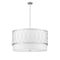 Z-Lite Dalton 5 Light Pendant, Brushed Nickel & White 198-32BN - alternate 4